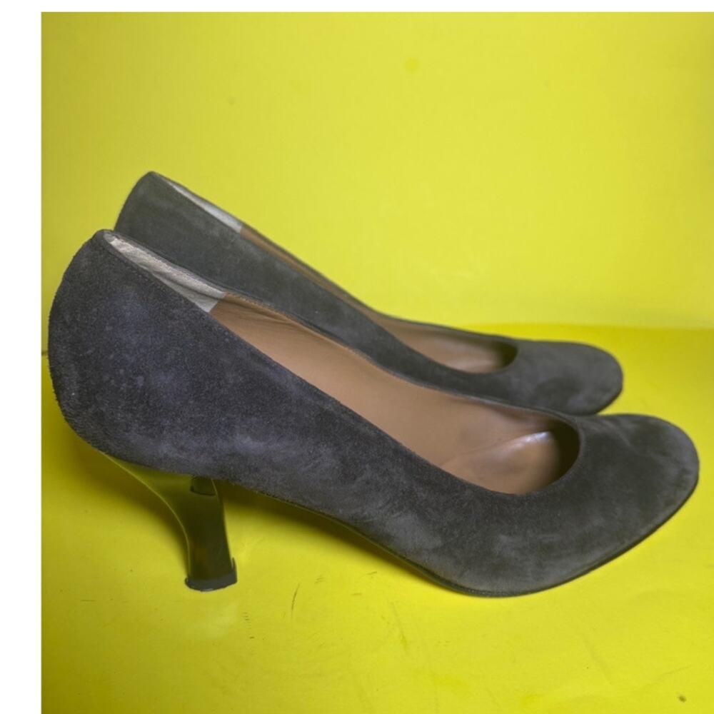 Salvatore Ferragamo Made in Italy Suede Leather Brown Pumps Size 9.5 B